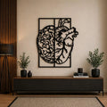 Brain &amp; Heart Wall Art SVG | Mind